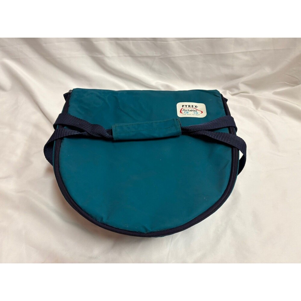 Vintage 1995 Pyrex Portables Round Dish 4.5 Qt. Bag Travel Case